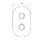 Bateria wannowo-prysznicowa podtynkowa termostatyczna czarna X070467 Ravak Chrome II zdj.3