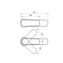 Bateria umywalkowa stojąca chrom X070470 Ravak Life zdj.4