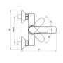 Bateria wannowo-prysznicowa ścienna czarna X070479 Ravak Life zdj.4