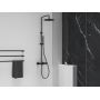 Zestaw prysznicowy ścienny termostatyczny z deszczownicą czarny X070496 Ravak Espirit zdj.4