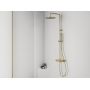 Zestaw prysznicowy ścienny termostatyczny z deszczownicą złoty X070498 Ravak Espirit zdj.4
