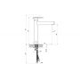 Bateria umywalkowa stojąca chrom X070524 Ravak Spring zdj.2