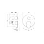 Bateria prysznicowa podtynkowa chrom X070533 Ravak Spring zdj.2