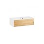 Szafka 100x54x30.5 cm podumywalkowa wisząca biała-dąb X000001417 Ravak Step zdj.1