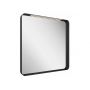 Lustro 80.6x70.6 cm prostokątne z oświetleniem czarny X000001571 Ravak Strip zdj.1