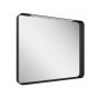 Lustro 90.6x70.6 cm prostokątne z oświetleniem czarny X000001572 Ravak Strip zdj.1