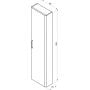 Szafka 40x17.5x160 cm boczna wisząca biała X000001816 Ravak Balance zdj.2