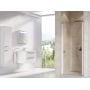 Drzwi prysznicowe 90 cm uchylne biały połysk/szkło przezroczyste 0QV70100Z1 Ravak Chrome zdj.1