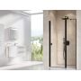 Drzwi prysznicowe 110 cm uchylne czarny mat/szkło przezroczyste 0QVDC300Z1 Ravak Chrome zdj.1