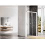 Drzwi prysznicowe 100 cm rozsuwane biały połysk/szkło przezroczyste 0WPA0100Z1 Ravak Matrix zdj.1