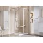Drzwi prysznicowe 90 cm rozsuwane satyna mat/szkło przezroczyste 14V70UO2Z1 Ravak Supernova zdj.1