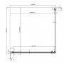 Drzwi prysznicowe 80 cm uchylne aluminium połysk/szkło przezroczyste 1QV40C01Z1 Ravak Chrome zdj.5