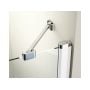 Drzwi prysznicowe 90 cm uchylne biały połysk/szkło przezroczyste 1QV70100Z1 Ravak Chrome zdj.7