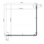 Drzwi prysznicowe 90 cm uchylne aluminium połysk/szkło przezroczyste 1QV70C01Z1 Ravak Chrome zdj.3