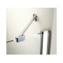 Drzwi prysznicowe 100 cm uchylne aluminium połysk/szkło przezroczyste 1QVA0C00Z1 Ravak Chrome zdj.9