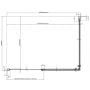 Drzwi prysznicowe 100 cm uchylne aluminium połysk/szkło przezroczyste 1QVA0C00Z1 Ravak Chrome zdj.3