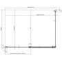 Drzwi prysznicowe 100 cm uchylne aluminium połysk/szkło przezroczyste 1QVA0C00Z1 Ravak Chrome zdj.4