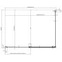 Drzwi prysznicowe 110 cm uchylne biały połysk/szkło przezroczyste 1QVD0100Z1 Ravak Chrome zdj.4