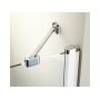 Drzwi prysznicowe 120 cm uchylne biały połysk/szkło przezroczyste 1QVG0100Z1 Ravak Chrome zdj.4