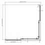 Drzwi prysznicowe 120 cm rozsuwane aluminium połysk/szkło przezroczyste 1XMG0C00Z1 Ravak Blix II zdj.2