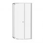 Kabina prysznicowa półokrągła 100x100 cm aluminium 376AAC00Z1 Ravak Pivot zdj.1