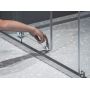 Kabina prysznicowa 80x80 cm półokrągła aluminium połysk/szkło przezroczyste 3BM40C40Z1 Ravak Blix II zdj.3