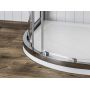 Kabina prysznicowa 90x90 cm półokrągła aluminium połysk/szkło przezroczyste 3BM70C00Z1 Ravak Blix II zdj.4