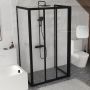 Drzwi prysznicowe 90 cm rozsuwane czarny mat/ 00V703R2ZG Ravak Supernova zdj.8