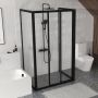 Ścianka prysznicowa 75 cm czarny mat/szkło przezroczyste 940303R2Z1 Ravak Supernova zdj.9