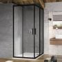 Kabina prysznicowa kwadratowa 90x90 cm czarny X1LM70300Z1 Ravak Blix zdj.7