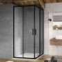Kabina prysznicowa kwadratowa 80x80 cm czarny X1LM40300Z1 Ravak Blix Slim zdj.7