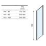 Ścianka prysznicowa 80 cm 90G40100Z1 Ravak Pivot zdj.3