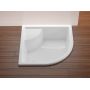 Brodzik półokrągły 80x80 cm biały GPX11004 Ravak Sabina zdj.8
