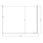 Komplet ścianek 120 cm czarny mat/szkło przezroczyste GW1CG430SZ1 Ravak Walk-In Corner zdj.3