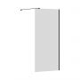 Ścianka prysznicowa walk-in 110 cm czarny mat/szkło przezroczyste GW9WD0300Z1C Ravak Walk in Wall Air zdj.1