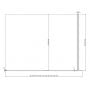 Ścianka prysznicowa walk-in 120 cm aluminium połysk/szkło przezroczyste GW9WG0C0SZ1 Ravak Walk-In Wall zdj.3