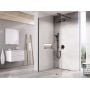 Ścianka prysznicowa walk-in 140 cm czarny mat/szkło przezroczyste GW9WM030SZ1 Ravak Walk-In Wall zdj.4