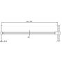 Element łączący GWD01000C001 Ravak Walk-In Wall zdj.1