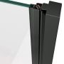 Drzwi prysznicowe 80 cm uchylne czarny mat/szkło przezroczyste X0VV40300Z1 Ravak Cool! zdj.6