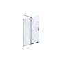 Ścianka prysznicowa walk-in 140 cm czarny mat/szkło przezroczyste X9WVM0300Z1 Ravak Roll zdj.1