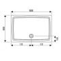 Brodzik prostokątny 100x80 cm biały XA01A401210 Ravak Gigant zdj.2