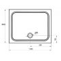 Brodzik prostokątny 100x90 cm XA04A701010 Ravak Galaxy Pro Chrome zdj.3