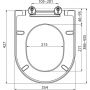 Deska sedesowa wolnoopadająca biała X01549 Ravak Chrome zdj.2