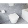 Miska WC z deską wolnoopadającą wisząca bez kołnierza biały połysk X01985 Ravak Flow zdj.8