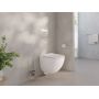 Miska WC z deską wolnoopadającą wisząca bez kołnierza ze spłukiwaniem wirowym biały połysk X03121 Ravak Chrome zdj.5