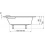 Wanna narożna 150x100 cm lewa biała C441000000 Ravak Asymmetric zdj.3