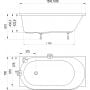 Wanna prostokątna 160x75 cm biała CE81000000 Ravak ARC zdj.2