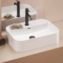 Umywalka 55x40 cm prostokątna nablatowa biała XJX01155005 Ravak Ceramic zdj.7