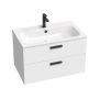 Umywalka 80x49 cm prostokątna meblowa biała XJG01180001 Ravak Chrome zdj.4