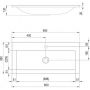Umywalka 80x38 cm prostokątna meblowa biała XJJ01180000 Ravak Clear zdj.2